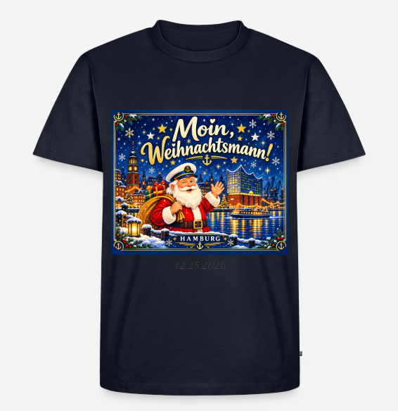 Moin Weihnachtsmann T-Shirt